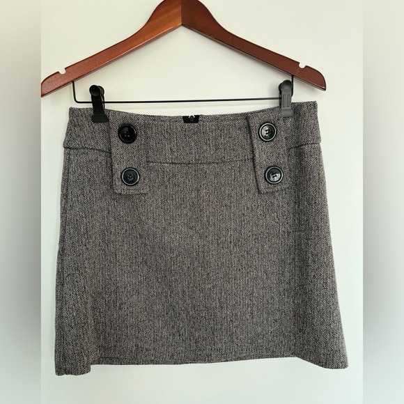 Vintage Zone Choc Classic Gray knitted Women's Skirt size 7 - Picture 3 of 5